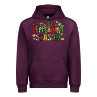 Mauve Wine peppermint season Urban Hoodie - AdoDesignShop