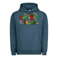 Pigment Midnight Navy peppermint season Urban Hoodie - AdoDesignShop