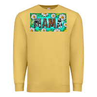 Antique Gold Turquoise and Daisy Mama Premium Sweatshirt - RanaPortraitStore