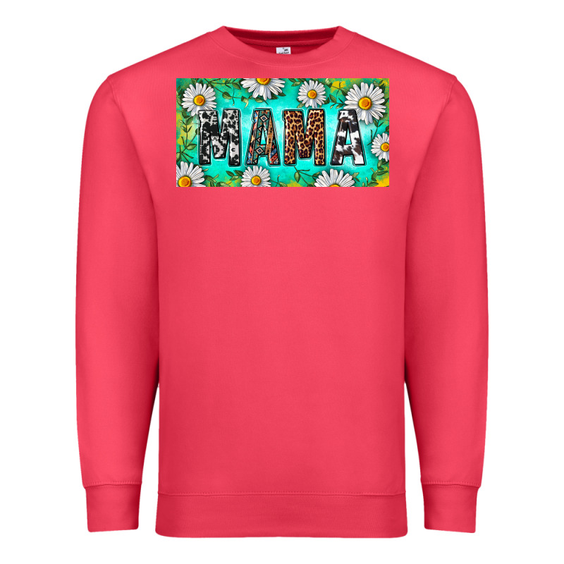 Turquoise And Daisy Mama Premium Sweatshirt by RanaPortraitStore | Teevron