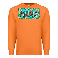 Carrot Turquoise and Daisy Mama Premium Sweatshirt - RanaPortraitStore