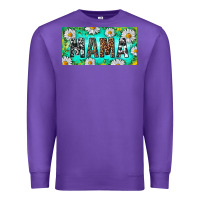 Purple Turquoise and Daisy Mama Premium Sweatshirt - RanaPortraitStore