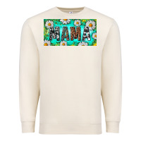 Sandshell Turquoise and Daisy Mama Premium Sweatshirt - RanaPortraitStore