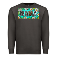 Smoke Turquoise and Daisy Mama Premium Sweatshirt - RanaPortraitStore