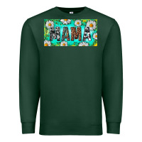 Sports Green Turquoise and Daisy Mama Premium Sweatshirt - RanaPortraitStore