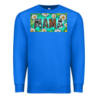 True Royal Turquoise and Daisy Mama Premium Sweatshirt - RanaPortraitStore