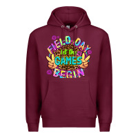 Burgundy field day let the games begin Premium Hoodie - AdoDesignShop