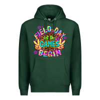 Sports Green field day let the games begin Premium Hoodie - AdoDesignShop