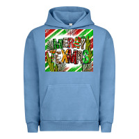 Pigment Pebble Blue merry texmas  christmas Urban Hoodie - AdoDesignShop