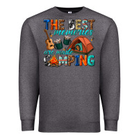 Charcoal Heather the best memories are made camping Premium Sweatshirt - texasbilliewilder