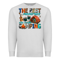 Dove Grey the best memories are made camping Premium Sweatshirt - texasbilliewilder