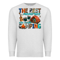 Oatmeal Heather the best memories are made camping Premium Sweatshirt - texasbilliewilder