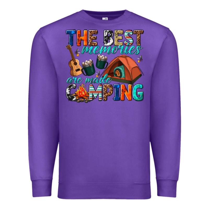 The Best Memories Are Made Camping Premium Sweatshirt by texasbilliewilder | Teevron