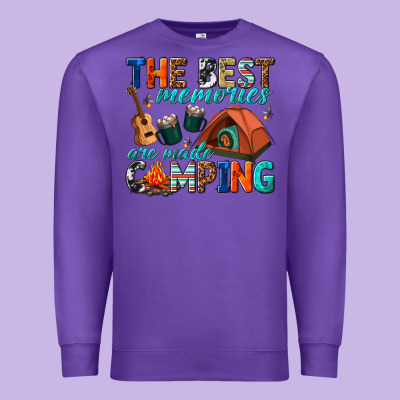 Premium Sweatshirt the best memories are made camping