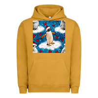 Pigment Peanut Butter christmas penguin and heart seamless pattern Urban Hoodie - BundleAndBundleShop