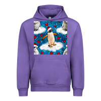 Tulip christmas penguin and heart seamless pattern Urban Hoodie - BundleAndBundleShop