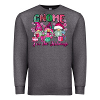 Charcoal Heather gnome for the holidays Premium Sweatshirt - Zillion Design Studio