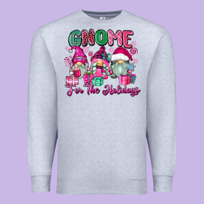 Gnome For The Holidays Premium Sweatshirt Designed By Zillion Design Studio