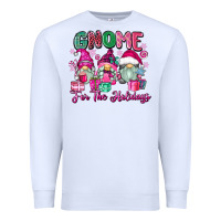 White gnome for the holidays Premium Sweatshirt - Zillion Design Studio
