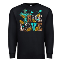 Black true love Premium Sweatshirt - texasbilliewilder