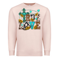 Pale Pink true love Premium Sweatshirt - texasbilliewilder
