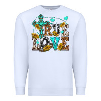 White true love Premium Sweatshirt - texasbilliewilder