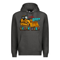 Charcoal Heather a little dirt never hurt Premium Hoodie - AdoDesignShop