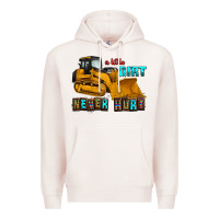 Pale Pink a little dirt never hurt Premium Hoodie - AdoDesignShop