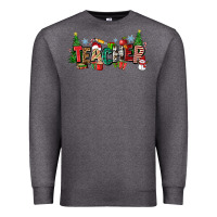 Charcoal Heather Christmas teacher Premium Sweatshirt - Zillion Design Studio