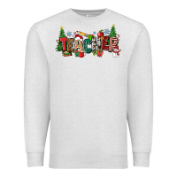 Oatmeal Heather Christmas teacher Premium Sweatshirt - Zillion Design Studio
