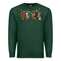Sports Green Christmas teacher Premium Sweatshirt - Zillion Design Studio