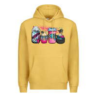 Antique Gold racing coffee cups Premium Hoodie - JahusDesignShop