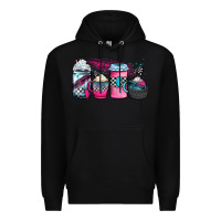 Black racing coffee cups Premium Hoodie - JahusDesignShop