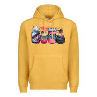 Mustard racing coffee cups Premium Hoodie - JahusDesignShop