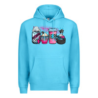 Ocean Blue racing coffee cups Premium Hoodie - JahusDesignShop