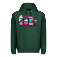 Sports Green racing coffee cups Premium Hoodie - JahusDesignShop