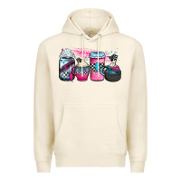 Tofu racing coffee cups Premium Hoodie - JahusDesignShop