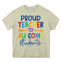 Mossy Proud teacher to au-some students Heavy Core Tee - CowhideDigitalArt