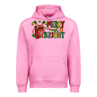 Fuchsia Pink merry and bright Urban Hoodie - AdoDesignShop