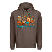 Coffee happy thanksgiving coffee Premium Hoodie - JahusDesignShop
