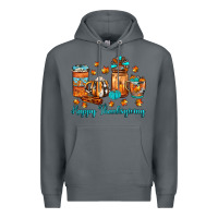 Rock happy thanksgiving coffee Premium Hoodie - JahusDesignShop