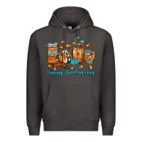 Smoke happy thanksgiving coffee Premium Hoodie - JahusDesignShop