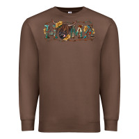Chestnut Mama with highland cow Premium Sweatshirt - RanaPortraitStore