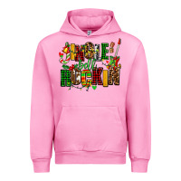 Fuchsia Pink jingle bell rockin Urban Hoodie - AdoDesignShop