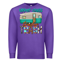 Purple upper class trailer trash Premium Sweatshirt - texasbilliewilder