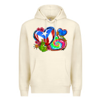 Sandshell western leopard puerto rico   hearts Premium Hoodie - AdoDesignShop