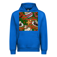 Cobalt christmas cake seamless pattern Urban Hoodie - BundleAndBundleShop