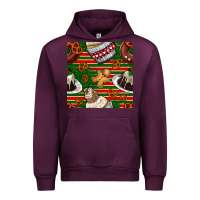 Mauve Wine christmas cake seamless pattern Urban Hoodie - BundleAndBundleShop