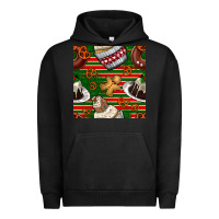 Pigment Black christmas cake seamless pattern Urban Hoodie - BundleAndBundleShop