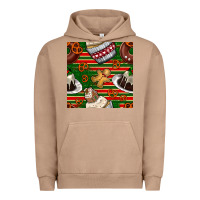 Pigment Burro christmas cake seamless pattern Urban Hoodie - BundleAndBundleShop